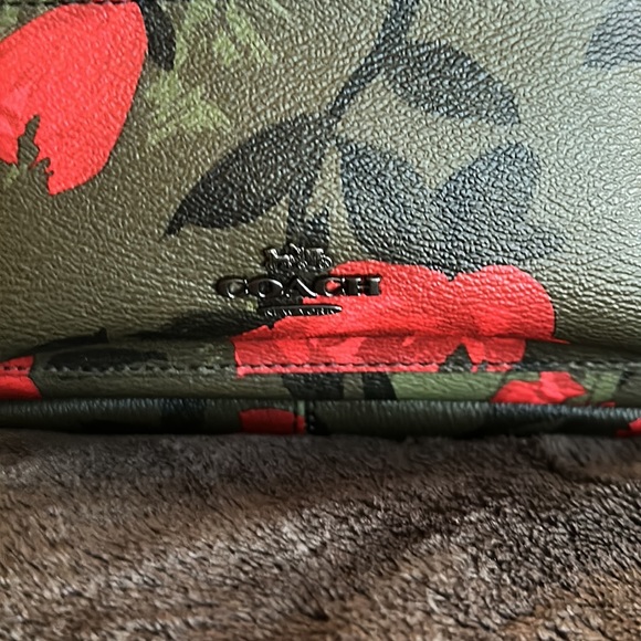COACH Camouflage Rose Mini Charlie Backpack - Picture 2 of 6